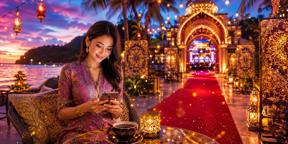 A 75200 user securely accessing the platform in Langkawi on a mobile device with privacy protection
