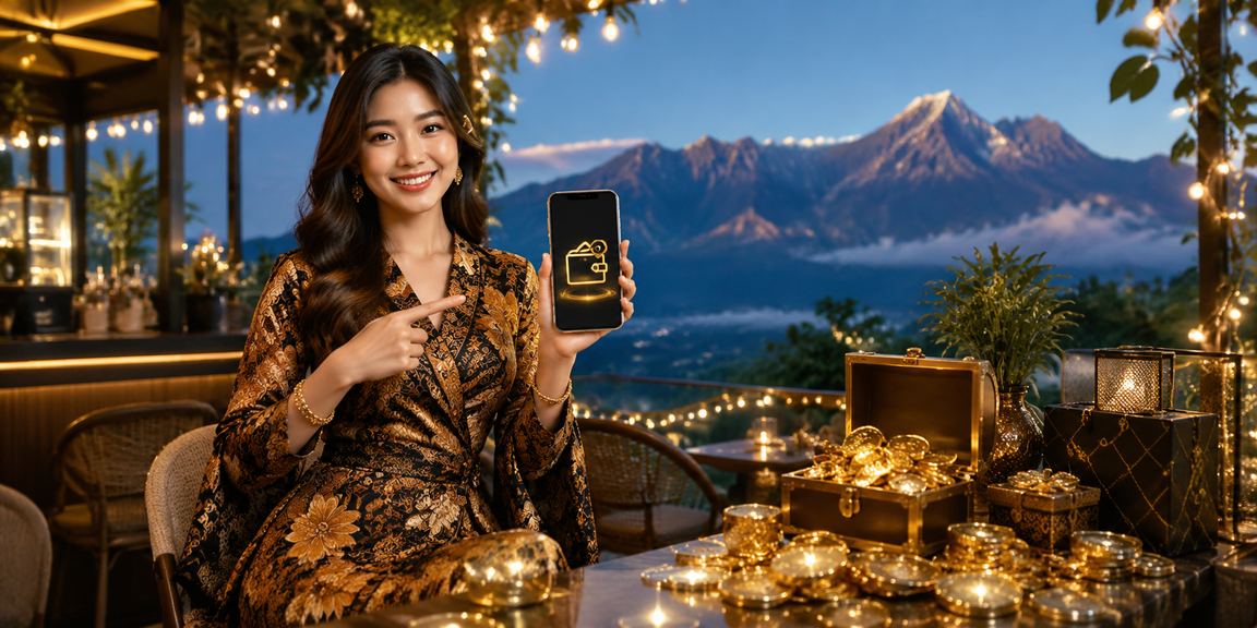 Ilustrasi deposit dengan motif batik Sabah yang menggambarkan proses mudah di 75200