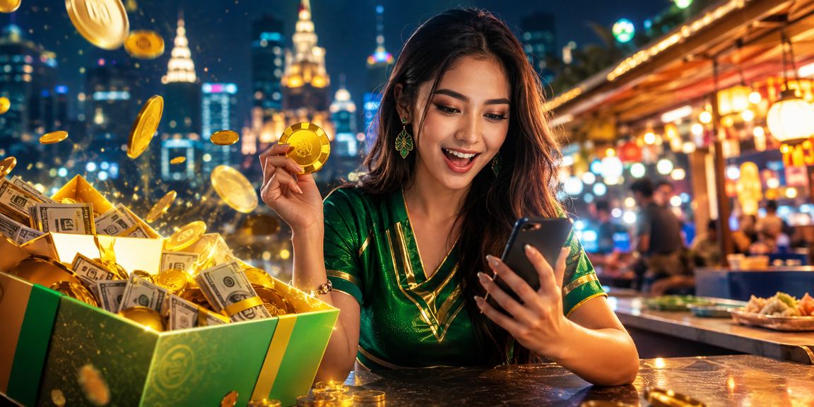 Pemain menggunakan kasino mudah alih 75200 untuk main slot di Seremban melalui telefon Android